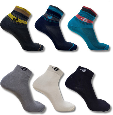 ecosync Unisex Solid Ankle Length, Low Cut(Pack of 6)