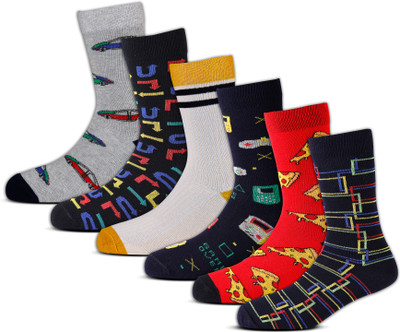 RC. ROYAL CLASS Boys & Girls Self Design Calf Length(Pack of 6)