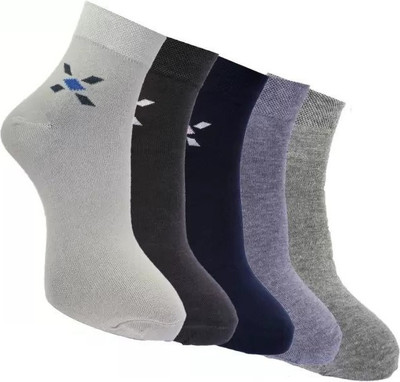 Cavendres Men Self Design Ankle Length(Pack of 5)