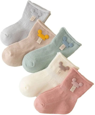 IBA ISBA COLLECTIONS Baby Boys & Baby Girls Calf Length(Pack of 5)