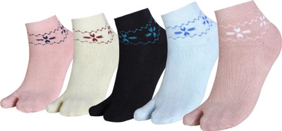 RYSN Women Self Design Ankle Length(Pack of 5)