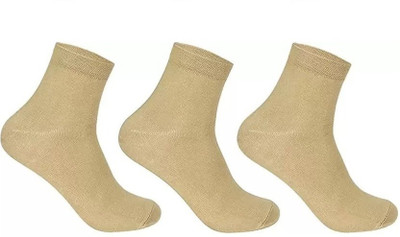 FATON Men Solid Mid-Calf/Crew(Pack of 3)