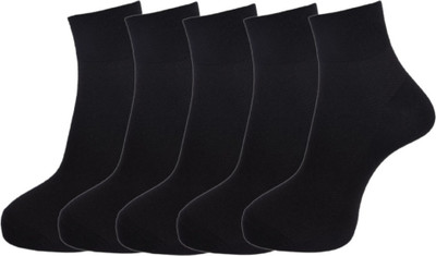 SoxyFeet Unisex Solid Ankle Length(Pack of 5)