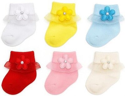 Taapatup Baby Girls Solid Ankle Length(Pack of 6)
