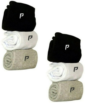 POCKESTER Men & Women Solid Ankle Length(Pack of 6)