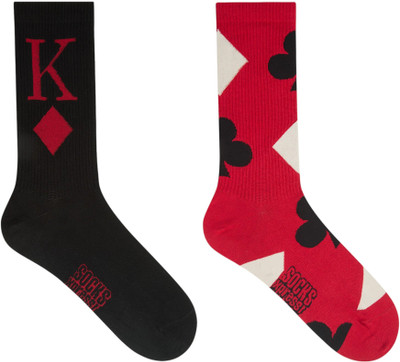SOCKSXPRESS Men Embellished Calf Length(Pack of 2)