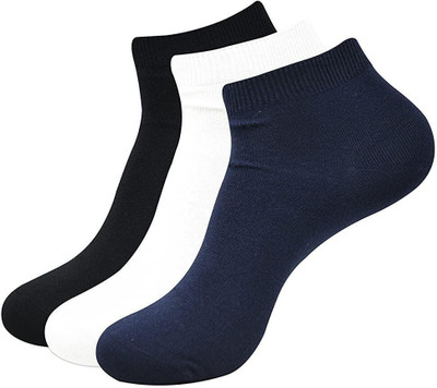 Cozyway Men Solid Ankle Length(Pack of 3)