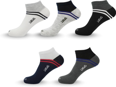 Mojaah Men Solid Ankle Length(Pack of 5)