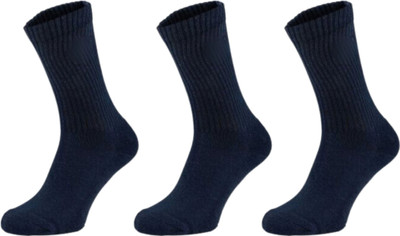 SIZE MATTERS Men & Women Solid, Self Design Calf Length(Pack of 3)