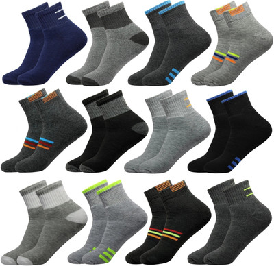 krijo Men Solid Ankle Length(Pack of 6)