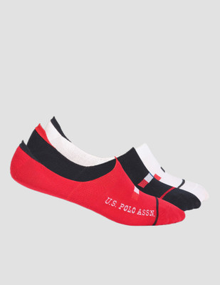 U.S. POLO ASSN. Men Solid Peds/Footie/No-Show(Pack of 3)