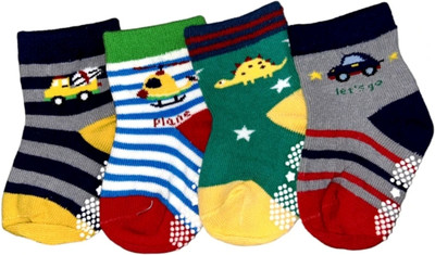 The Money Talk Baby Boys & Baby Girls Printed, Striped Calf Length(Pack of 3)