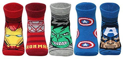 Supersox Disney Boys Printed Ankle Length(Pack of 5)