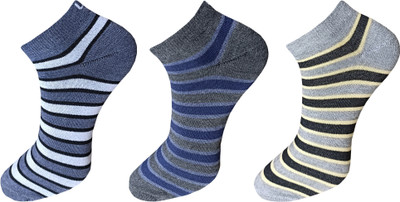 ecosync Men Solid Low Cut(Pack of 3)