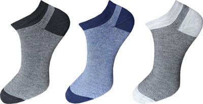 ecosync Men Solid Low Cut(Pack of 3)