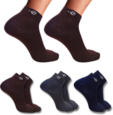 ecosync Unisex Solid Ankle Length(Pack of 3)