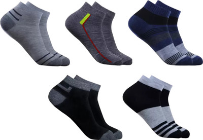 Whippet Men & Women Solid Ankle Length(Pack of 5)