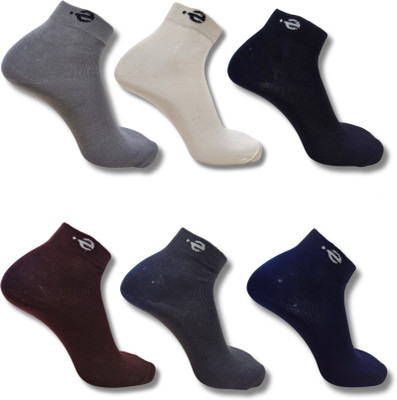ecosync Unisex Solid Ankle Length, Low Cut(Pack of 6)