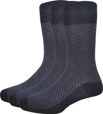 LOUIS PHILIPPE Men Self Design Mid-Calf/Crew(Pack of 3)