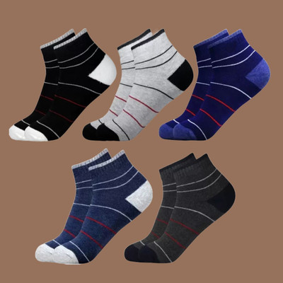 MJE Men & Women Printed Ankle Length, Peds/Footie/No-Show
