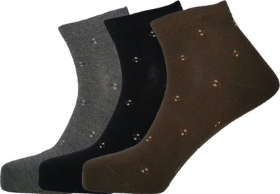 Lux Nitro Men Solid Ankle Length(Pack of 3)