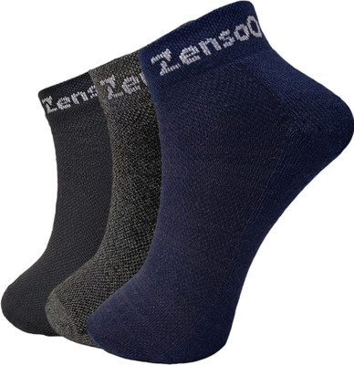 ZensoO Unisex Solid Ankle Length(Pack of 3)