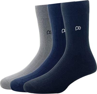 PETER ENGLAND Men Solid Calf Length(Pack of 3)