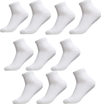 JPT Unisex Solid Ankle Length(Pack of 10)