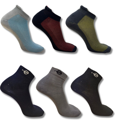 ecosync Unisex Solid Ankle Length, Low Cut(Pack of 6)