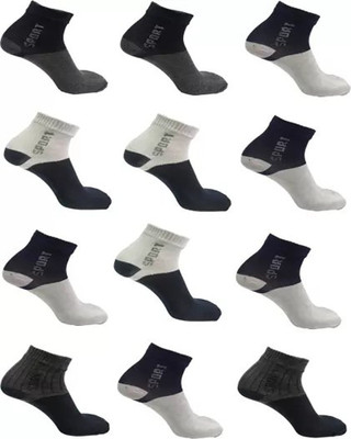 Cavendres Men Self Design Ankle Length(Pack of 10)