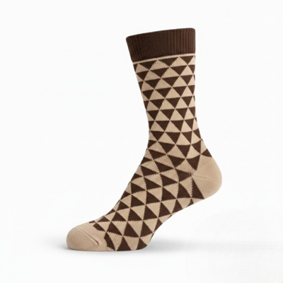 Honze Men Solid, Argyle, Geometric Print Calf Length, Mid-Calf/Crew