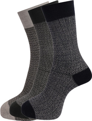 Dollar Men Geometric Print Calf Length(Pack of 3)
