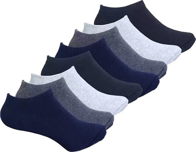 JEMOX Men & Women Solid Low Cut(Pack of 8)