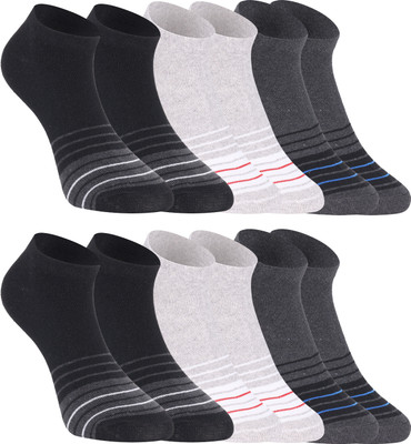 KRISOXO Unisex Solid Ankle Length(Pack of 6)
