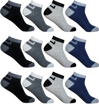 krijo Men Solid Ankle Length(Pack of 12)