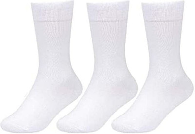 Suprix Unisex Solid Calf Length, Mid-Calf/Crew(Pack of 3)