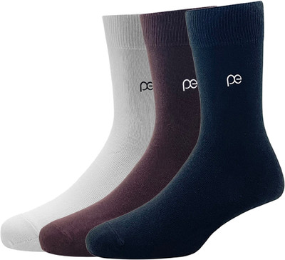 PETER ENGLAND Men Solid Calf Length(Pack of 3)