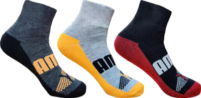 LABOLIA Men & Women Solid, Self Design Ankle Length, Mid-Calf/Crew(Pack of 3)