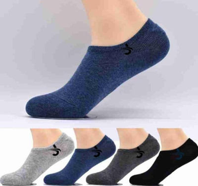 JERONOVIX Men & Women Solid Low Cut, Ankle Length, Peds/Footie/No-Show(Pack of 5)