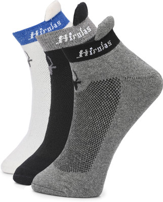 Hirolas Men Solid Ankle Length(Pack of 3)