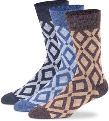 Supersox Winter Thermal Men Checkered Calf Length(Pack of 3)