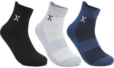 RECKZOZ Men Self Design Ankle Length(Pack of 3)