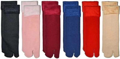 Creeknest Women Solid Ankle Length(Pack of 6)