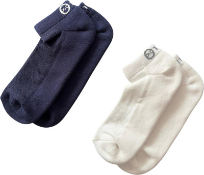 fourO Men & Women Solid Ankle Length(Pack of 2)