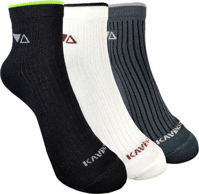 KAVINOR Men Self Design Ankle Length(Pack of 3)