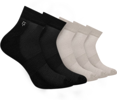 Footprints Organic Cotton Men & Women Ankle Length(Pack of 5)