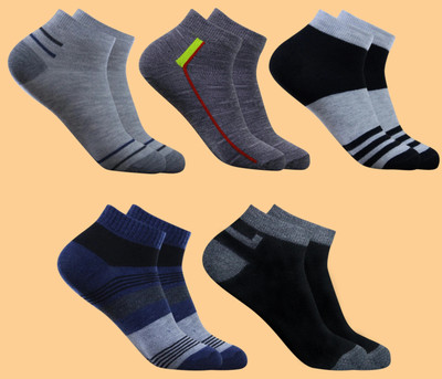 krijo Men Solid Ankle Length(Pack of 5)