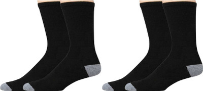 Akeet Trend Men Solid Mid-Calf/Crew(Pack of 2)