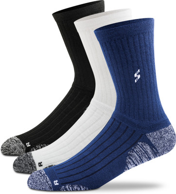 Supersox Sports Regular Length Socks For Men Solid Calf Length(Pack of 3)