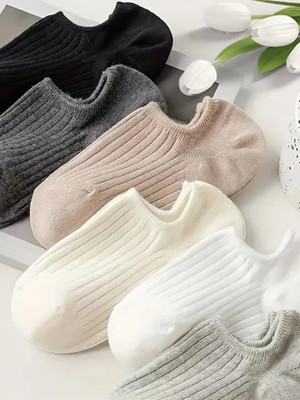 owilens Men & Women Solid, Striped Ankle Length(Pack of 6)